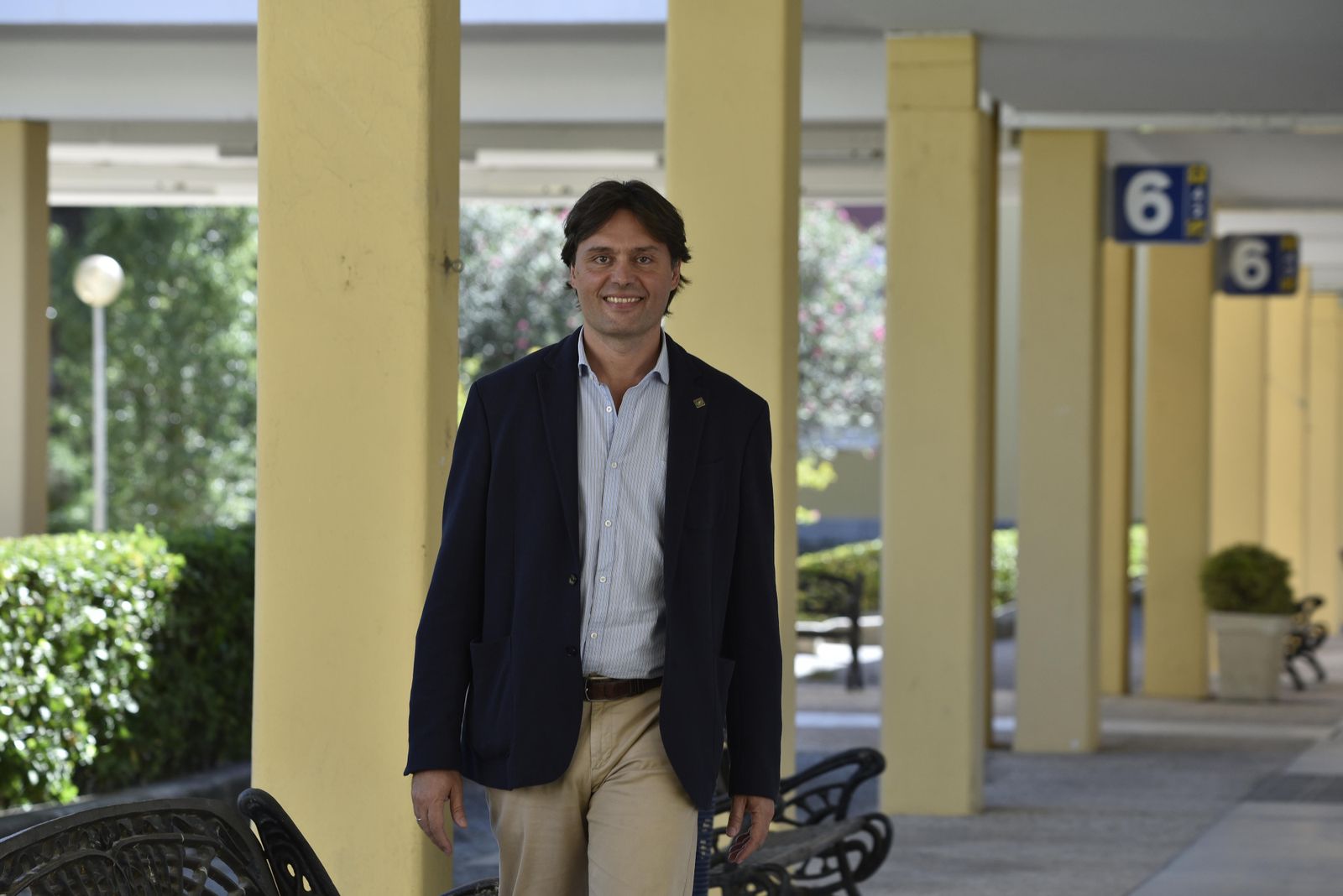 Francisco Oliva, en el campus de la UPO.