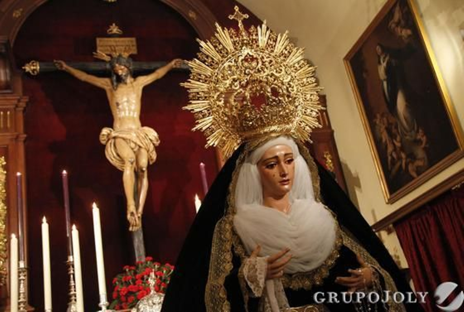 Imagen de la Dolorosa tras ser restaurada por Álvarez Duarte.

Foto: Victoria Hidalgo