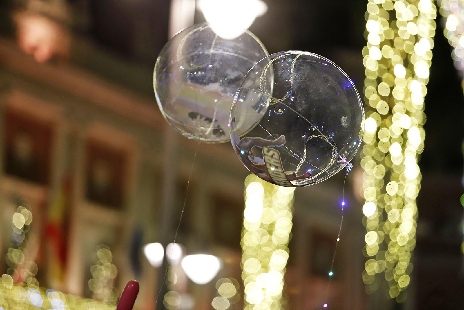 Imágenes del alumbrado navideño en las calles de Huelva