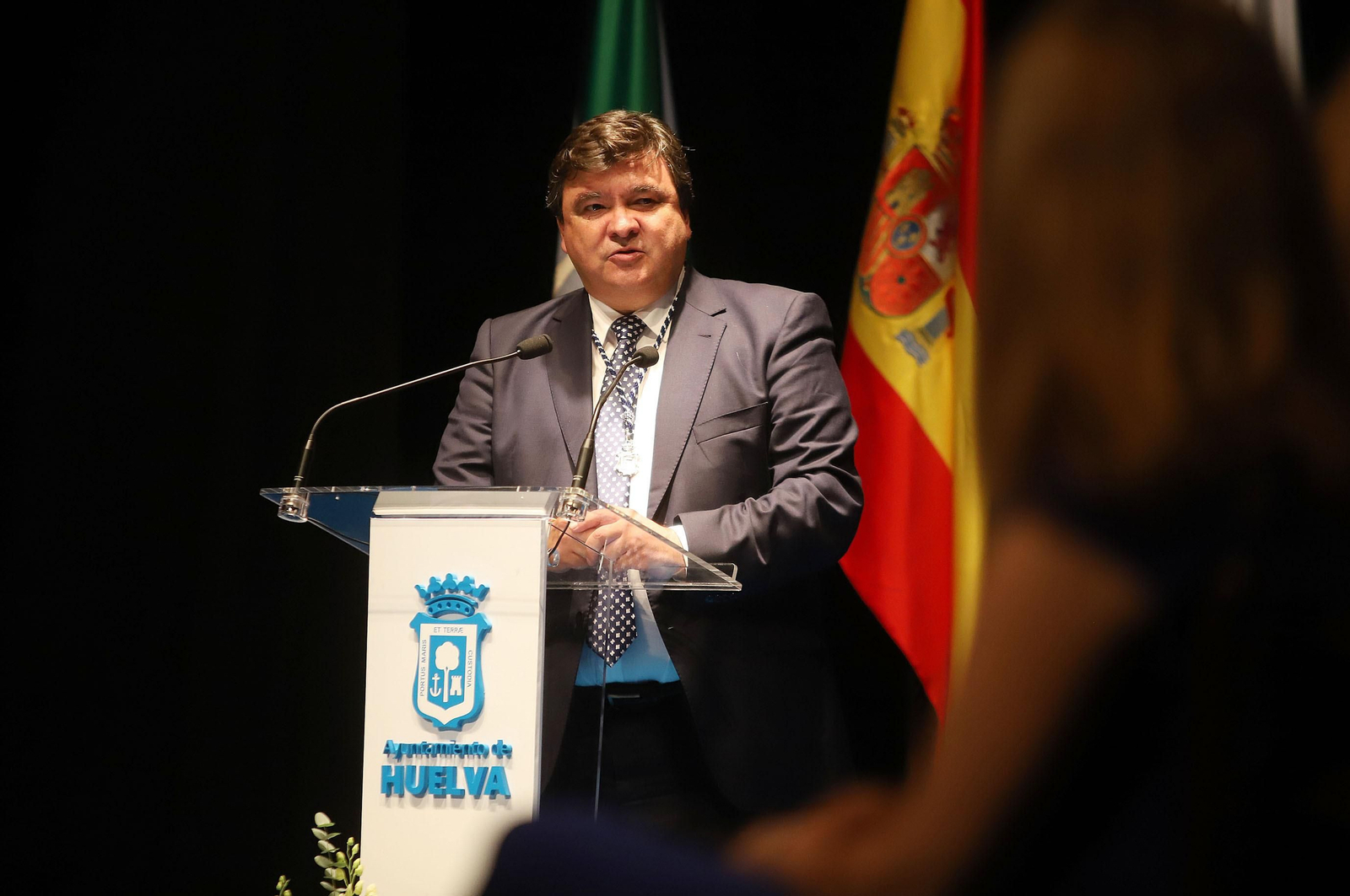 Imágenes de la toma de posesión de Pilar Miranda como alcaldesa de Huelva