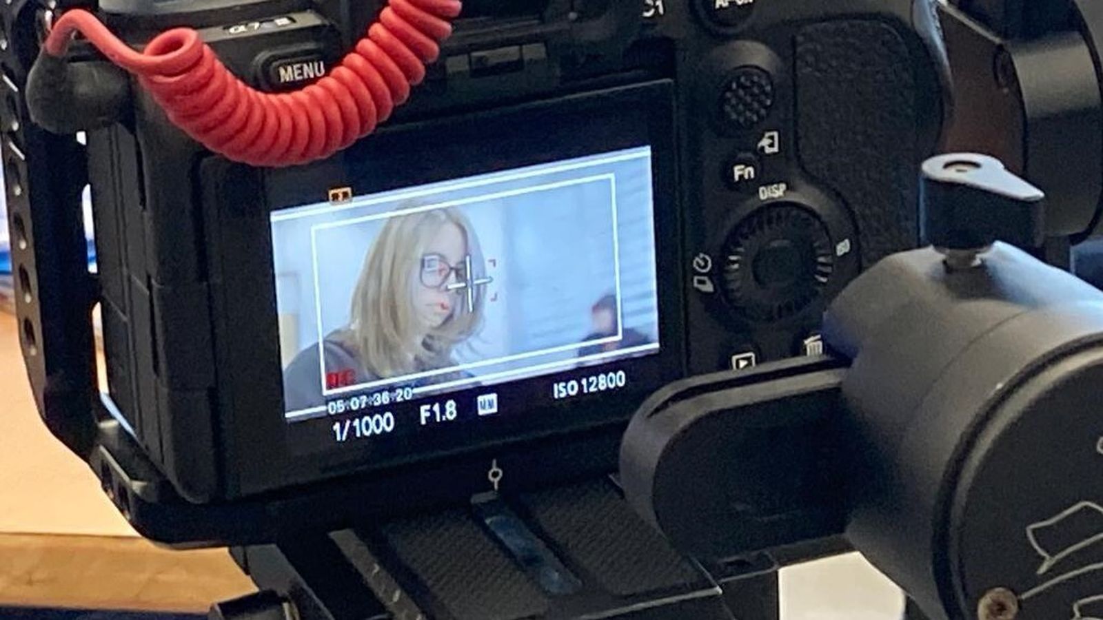 Una imagen tomada durante la grabación del corto del IES Isla de León sobre el acoso y el ciberacoso escolar.