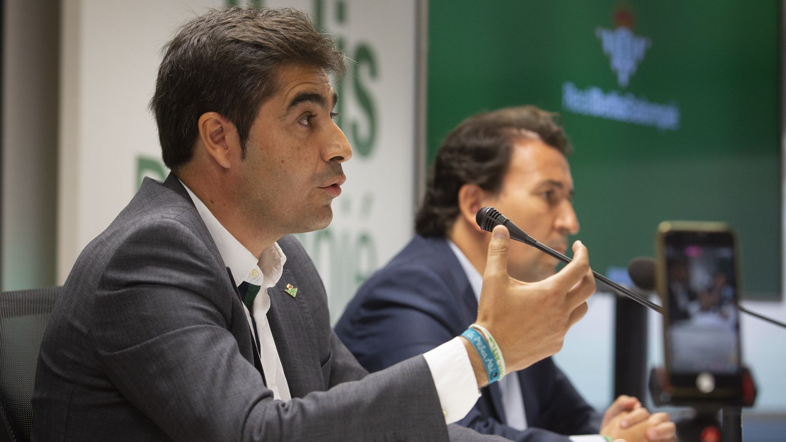 Haro y Catalán, durante una rueda de prensa.