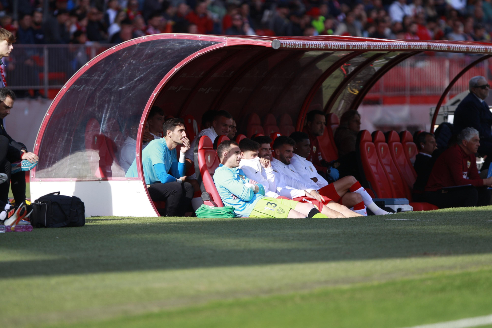 Las mejores imágenes del partido de fútbol U.D. Almería-Girona F.C.
