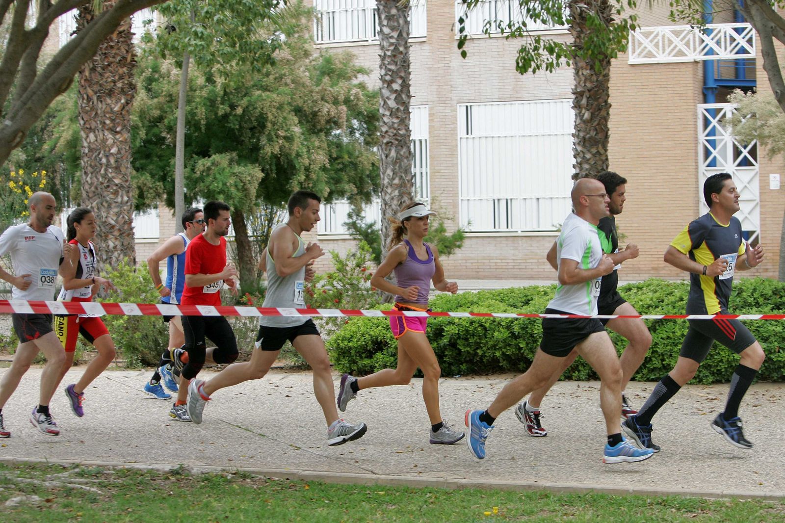 Momento de la carrera popular de la Universidad de Almería, en la edición de 2013.