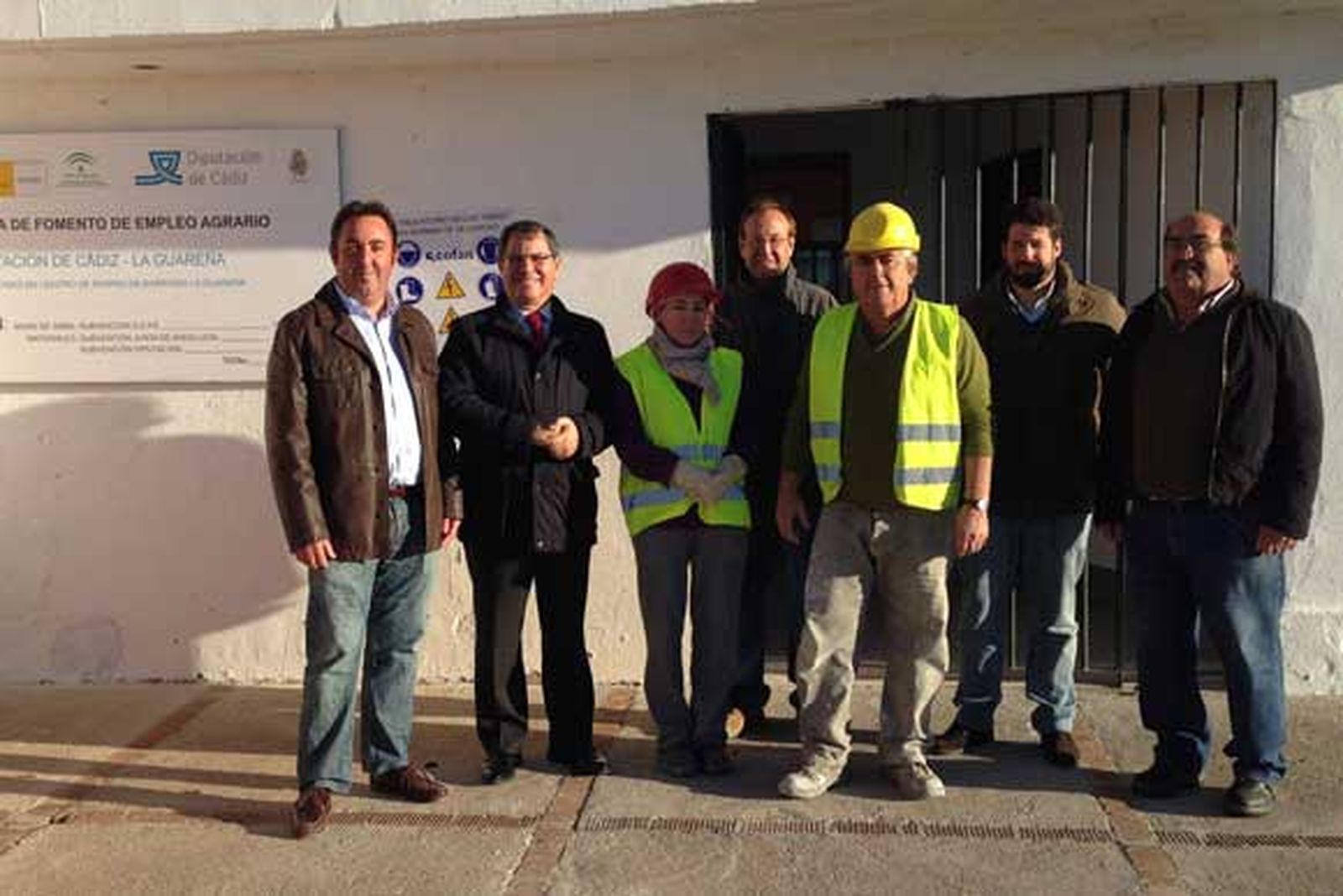 Bernardo Villar visita obras Profea en barriadas rurales de Jerez