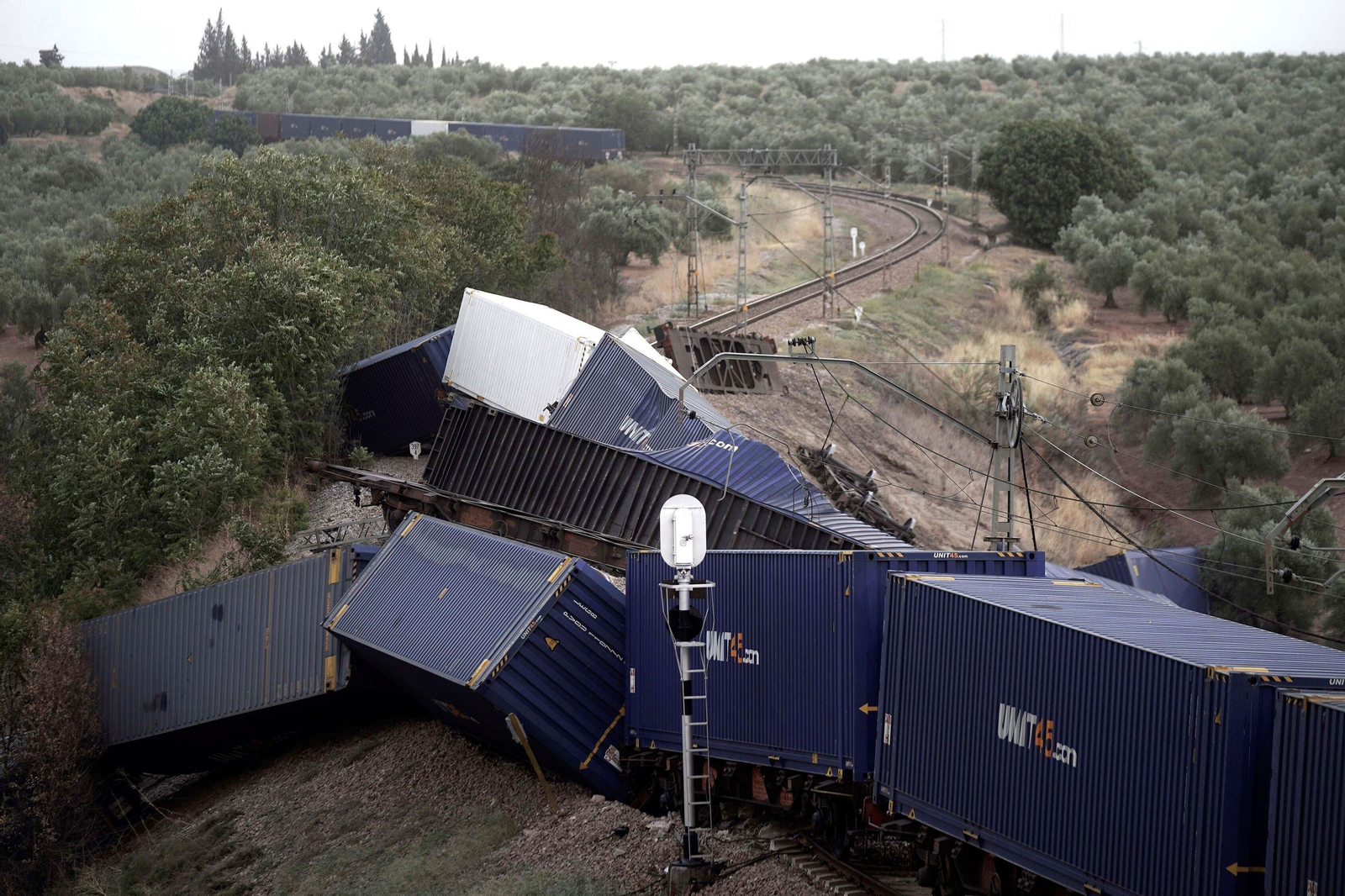 El descarrilamiento en Montoro.