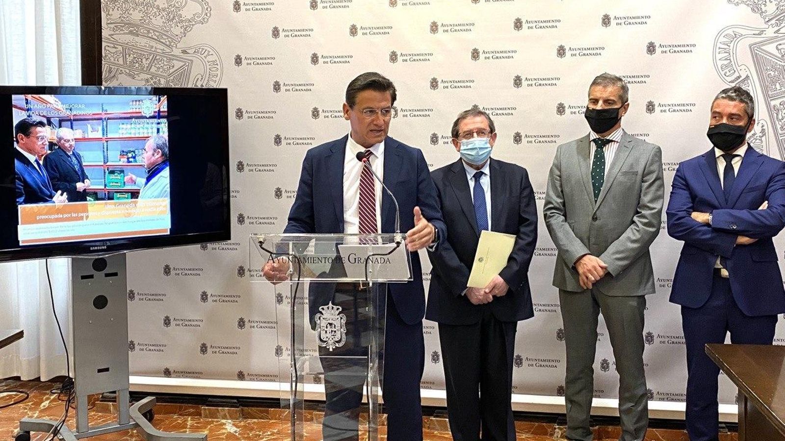 Luis Salvador, Luis González, César Díaz y Manuel Olivares.