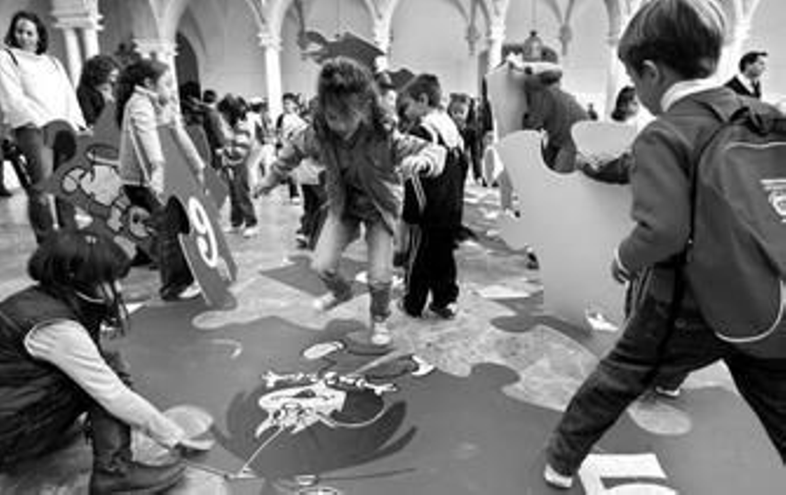 Los talleres infantiles comenzaron ayer en el Patio Barroco de la Diputación.