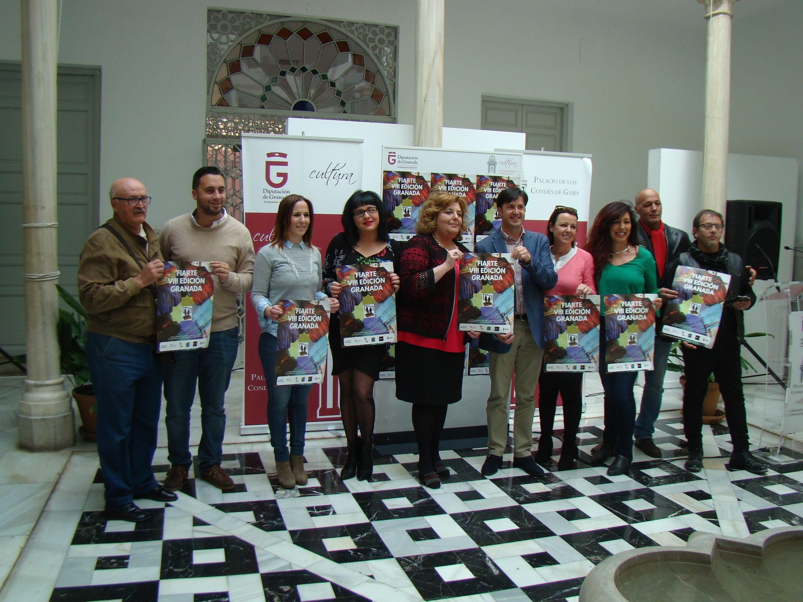 Ayer, durante el acto de presentación de Fiarte.