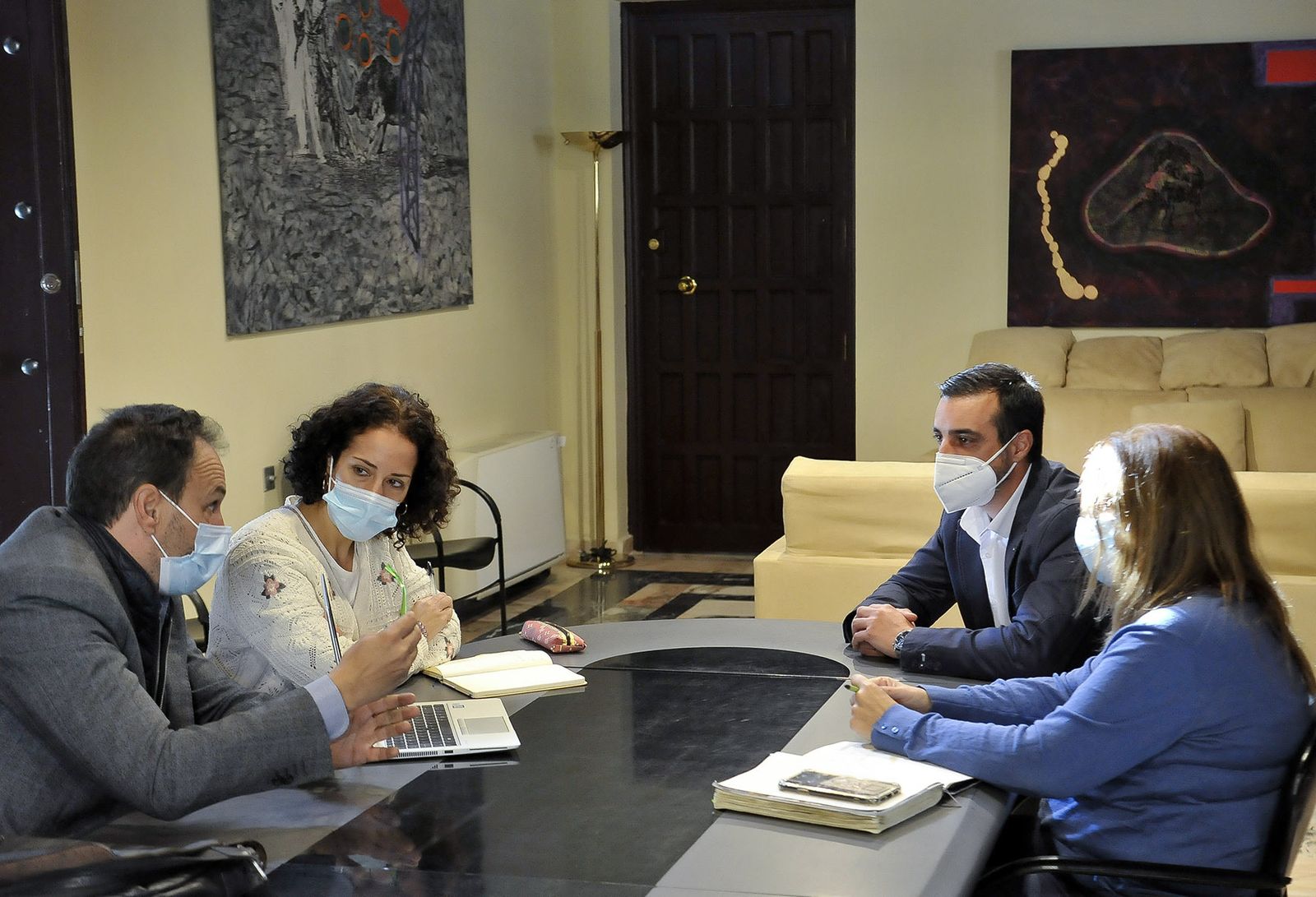 José Antonio Díaz, en su reunión con Ecoembes.
