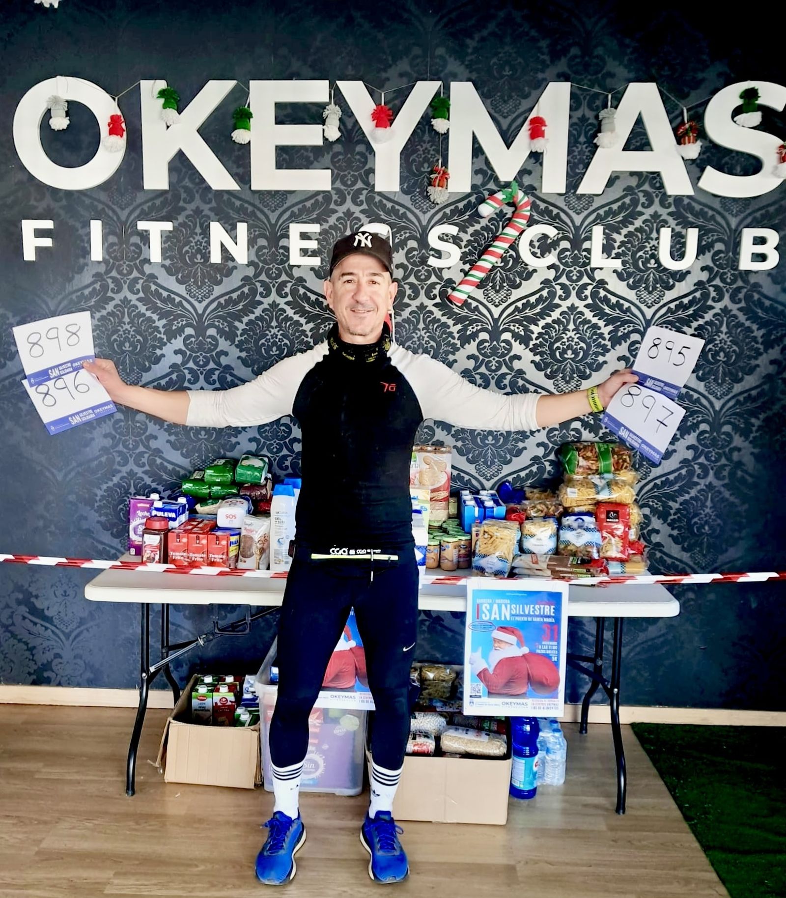 Algunos de los dorsales para la San Silvestre del 31 de diciembre.