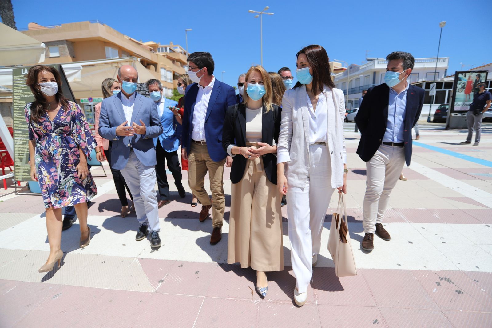 Imágenes de la vista de Juán Marín a las playas de la Antilla