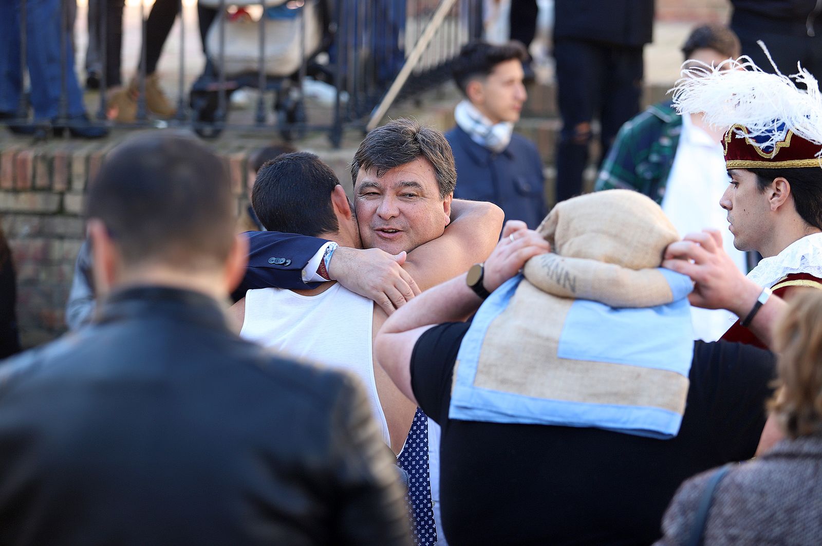 Imágenes de la procesión de San Sebastián en Huelva