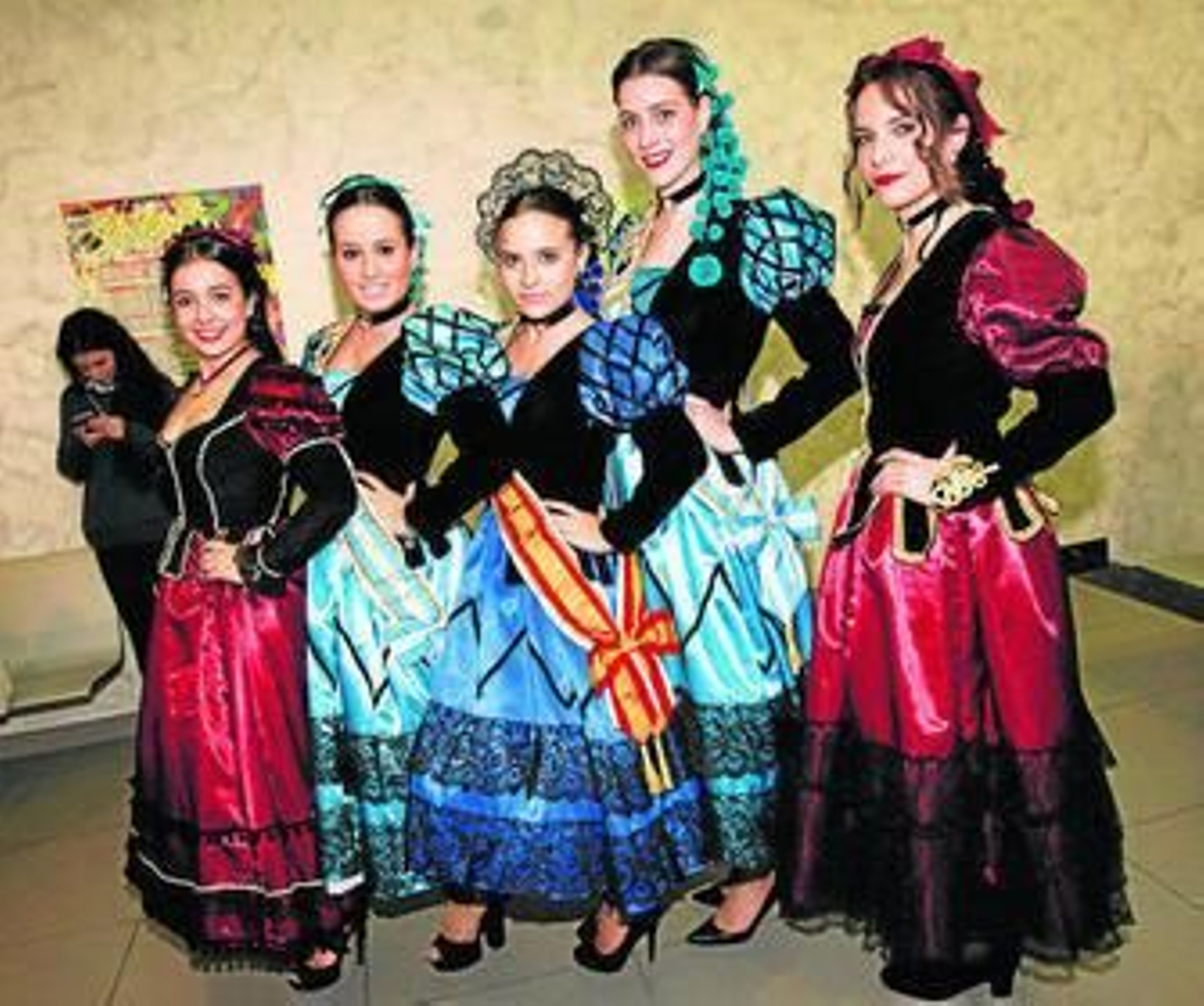 La diosa del carnaval y sus ninfas, en el Palacio.