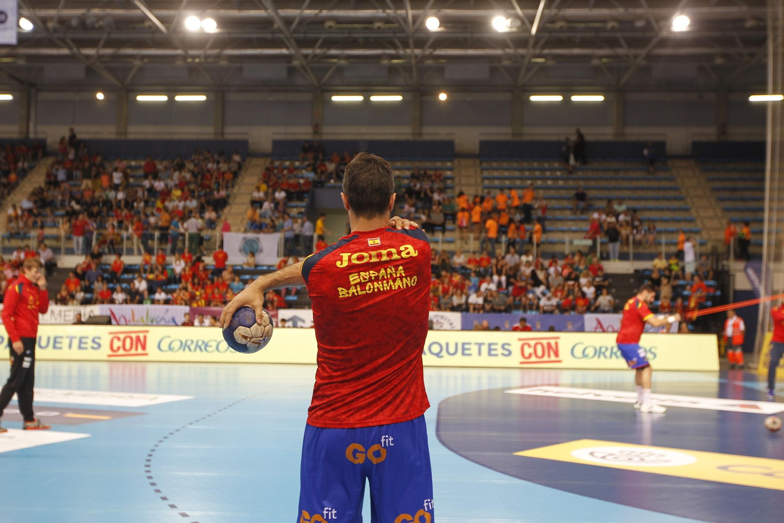 Fotogalería España-Suecia. Balonmano. Palacio Juegos Mediterráneos. Almería