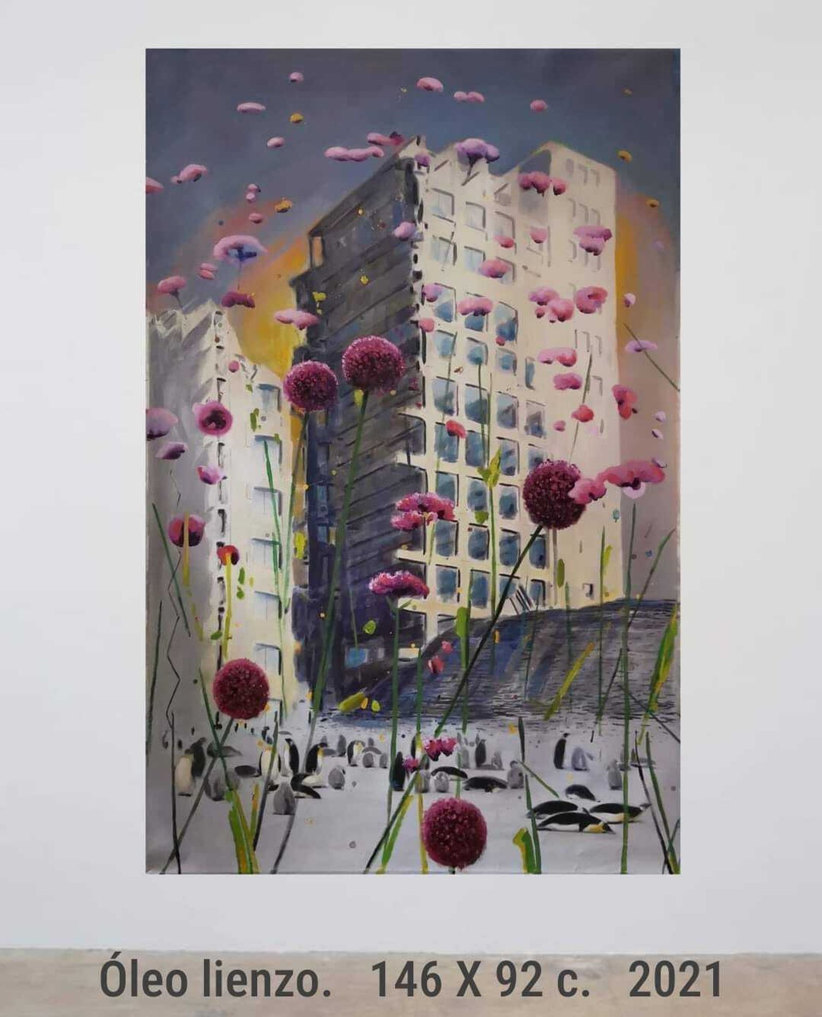 Otra de las obras que se exponen en la sala La Coracha de Málaga.