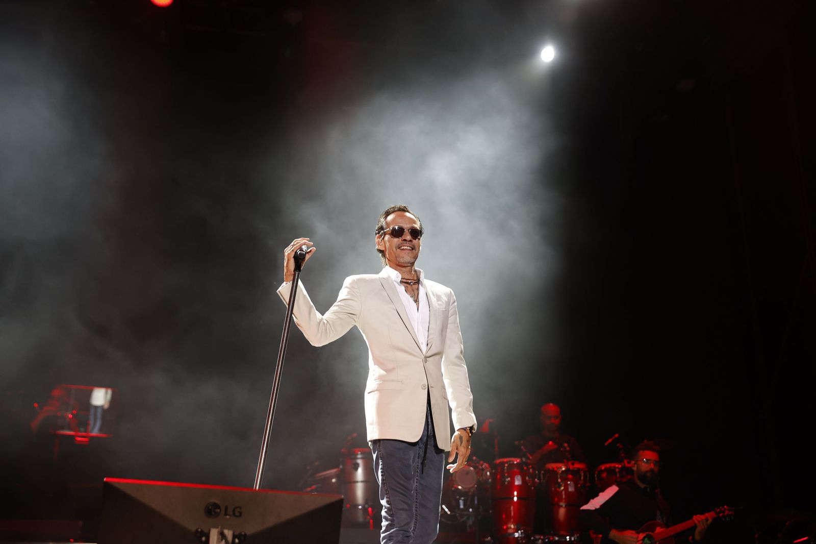 Marc Anthony, en su concierto en Marbella.