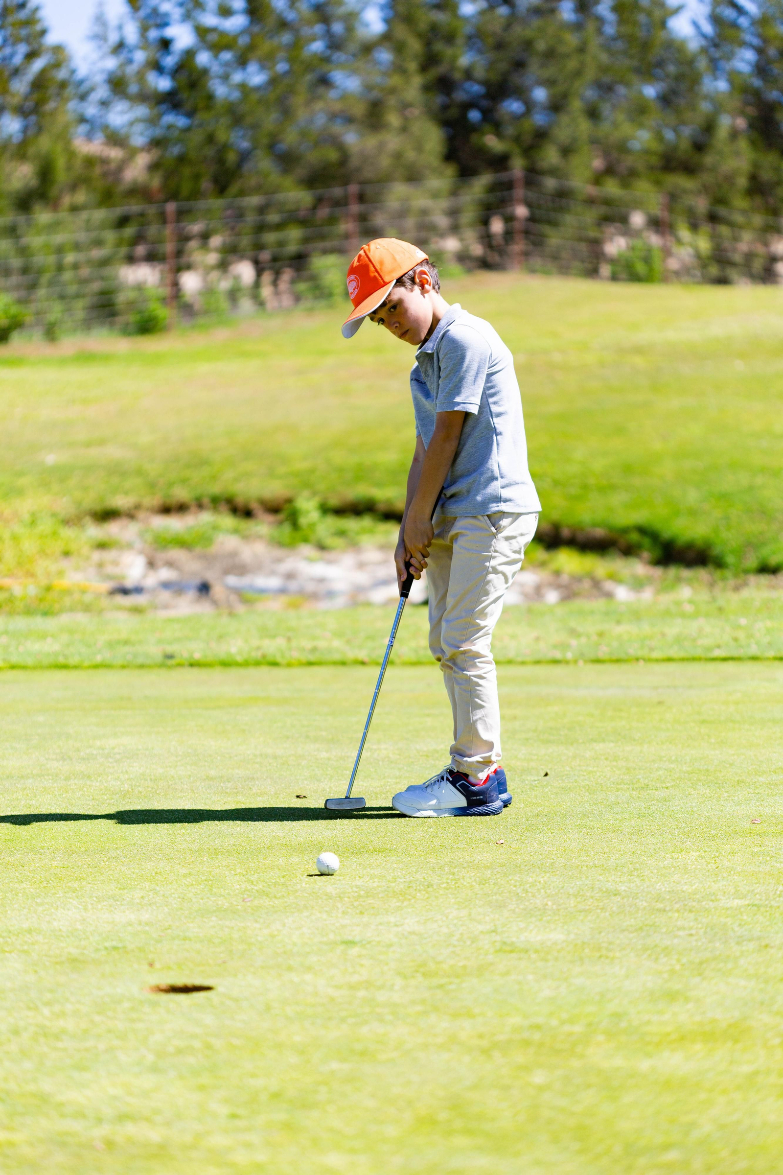 Un joven, durante el torneo.