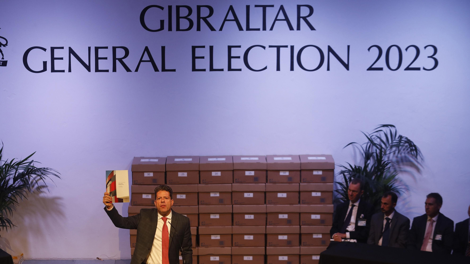 Las fotos de la victoria de Fabian Picardo que gana las elecciones en Gibraltar
