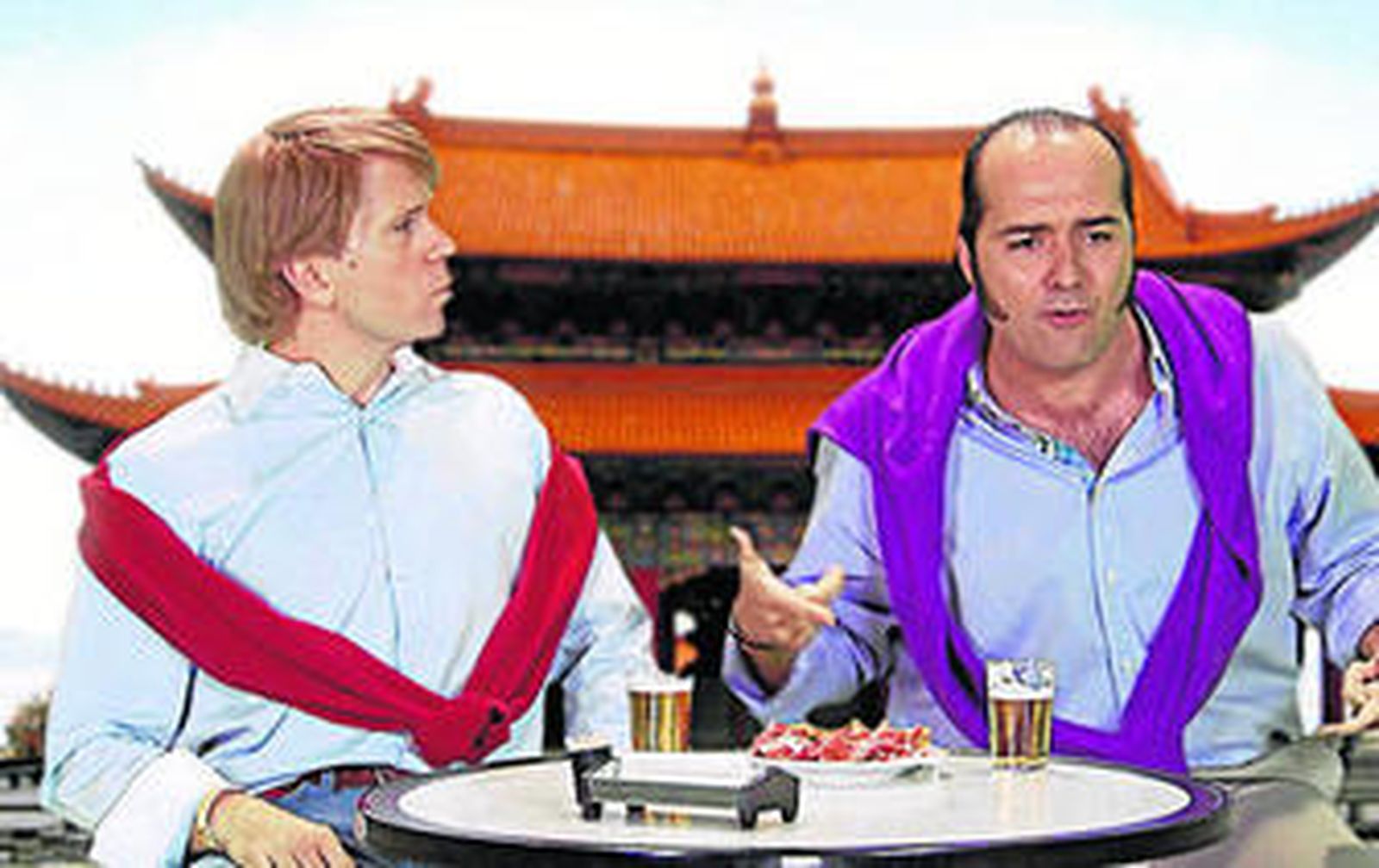 Alberto (izquierda) y Alfonso Sánchez como Rafi y Fali en 'La hora de José Mota'.