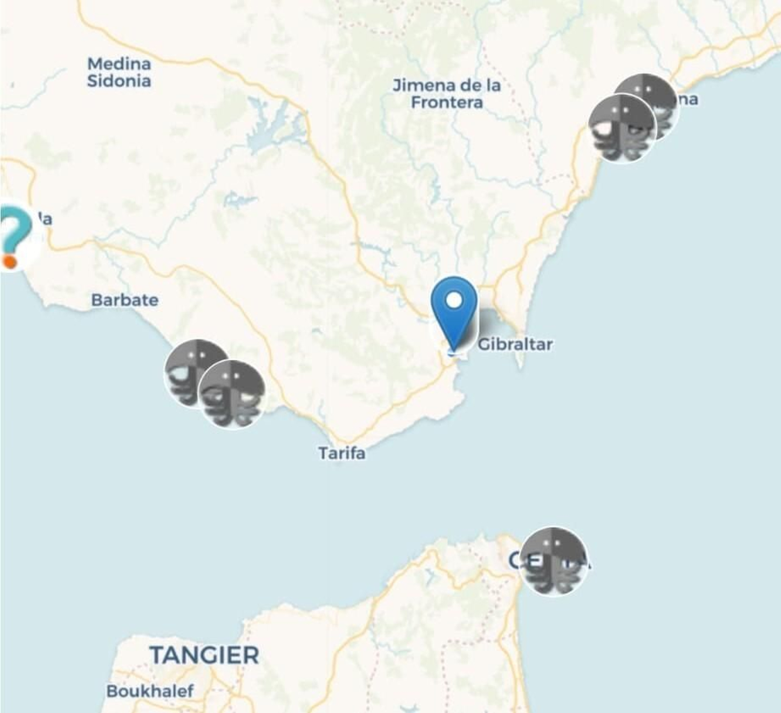 Aparición de medusas según la aplicación Medusapp. Aparición de medusas según la aplicación Medusapp.