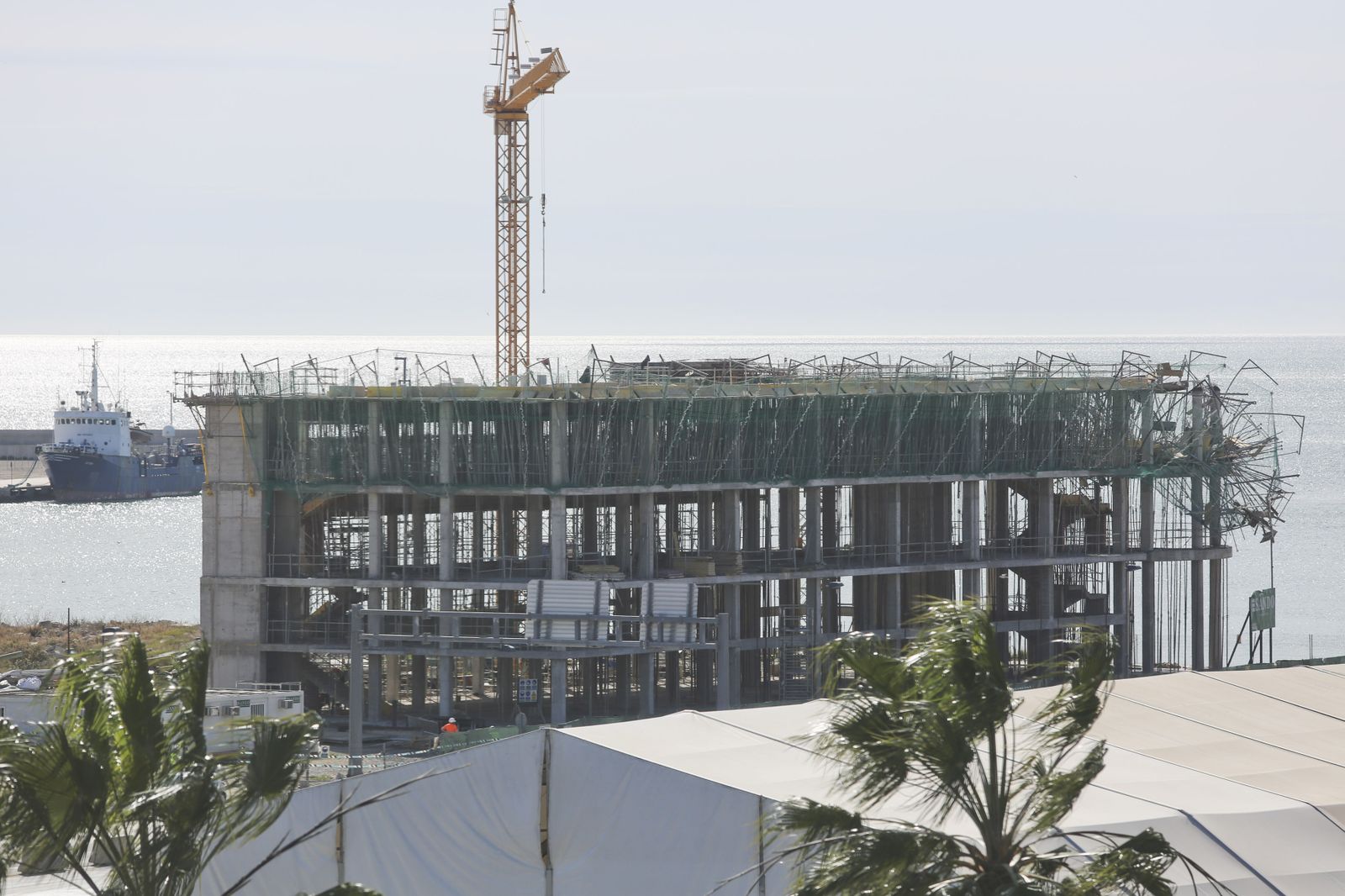 Imagen de la obra del Instituto Oceanográfico de Málaga.