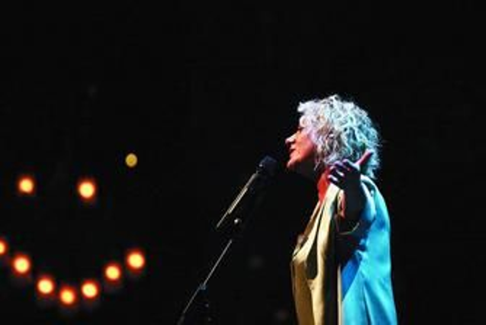 Marina Rossell en un momento de su actuación, donde grabó su último disco 'Gran teatre del Liceu de Barcelona'.