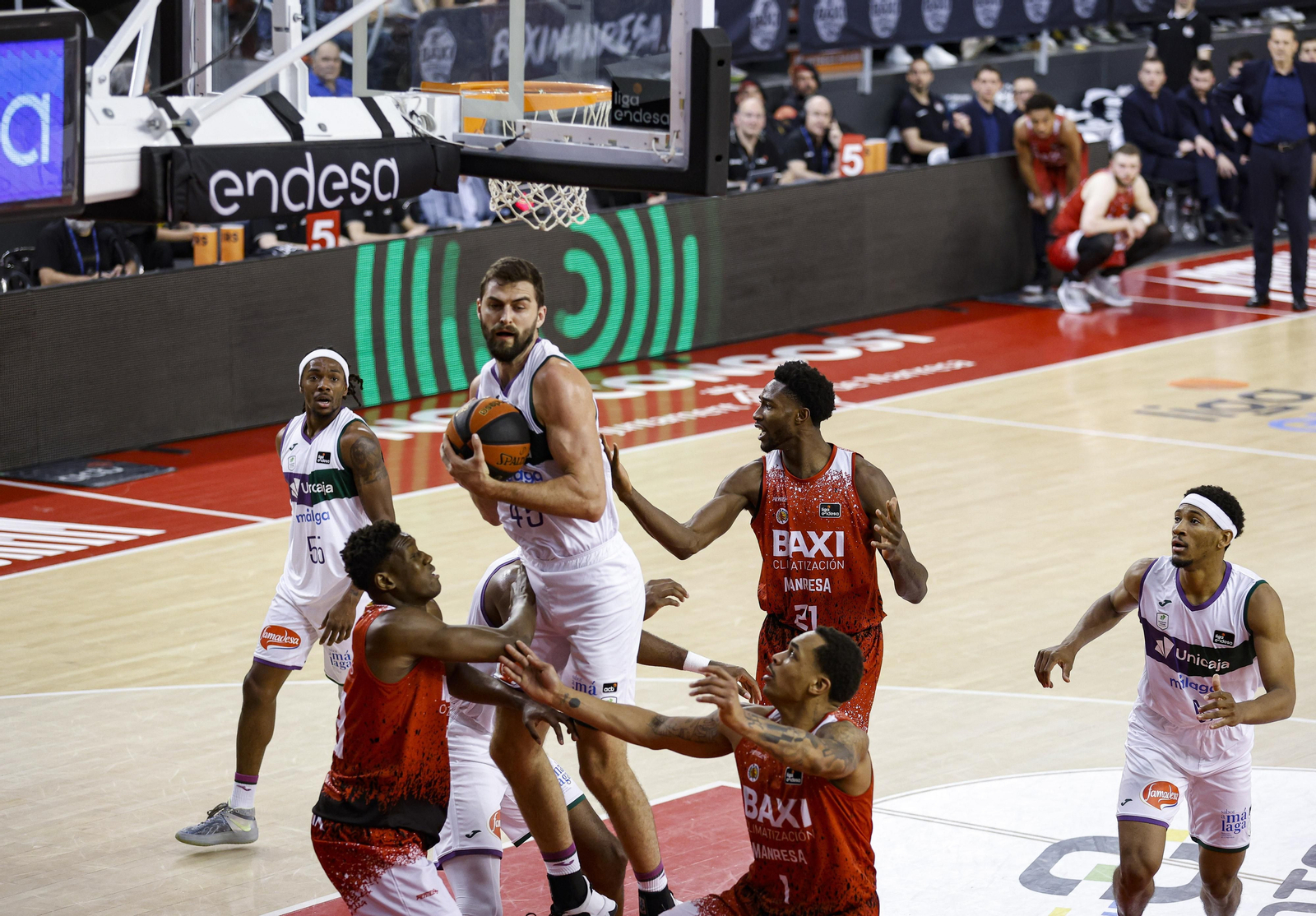 El Baxi Manresa - Unicaja, en fotos