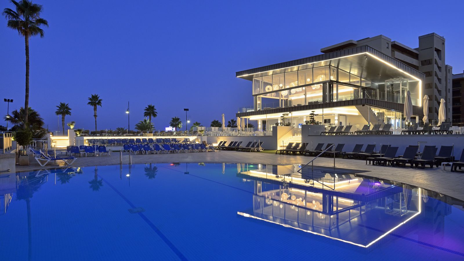 Vista del hotel de cuatro estrellas Don Pablo, ubicado en Torremolinos.