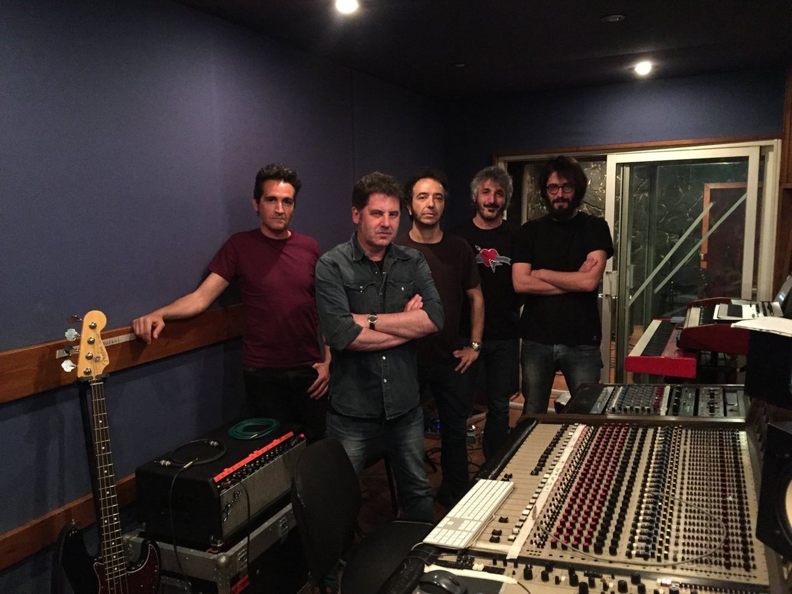 Imagen publicada por Lapido durante el proceso de grabación de su octavo trabajo el pasado mes de mayo.