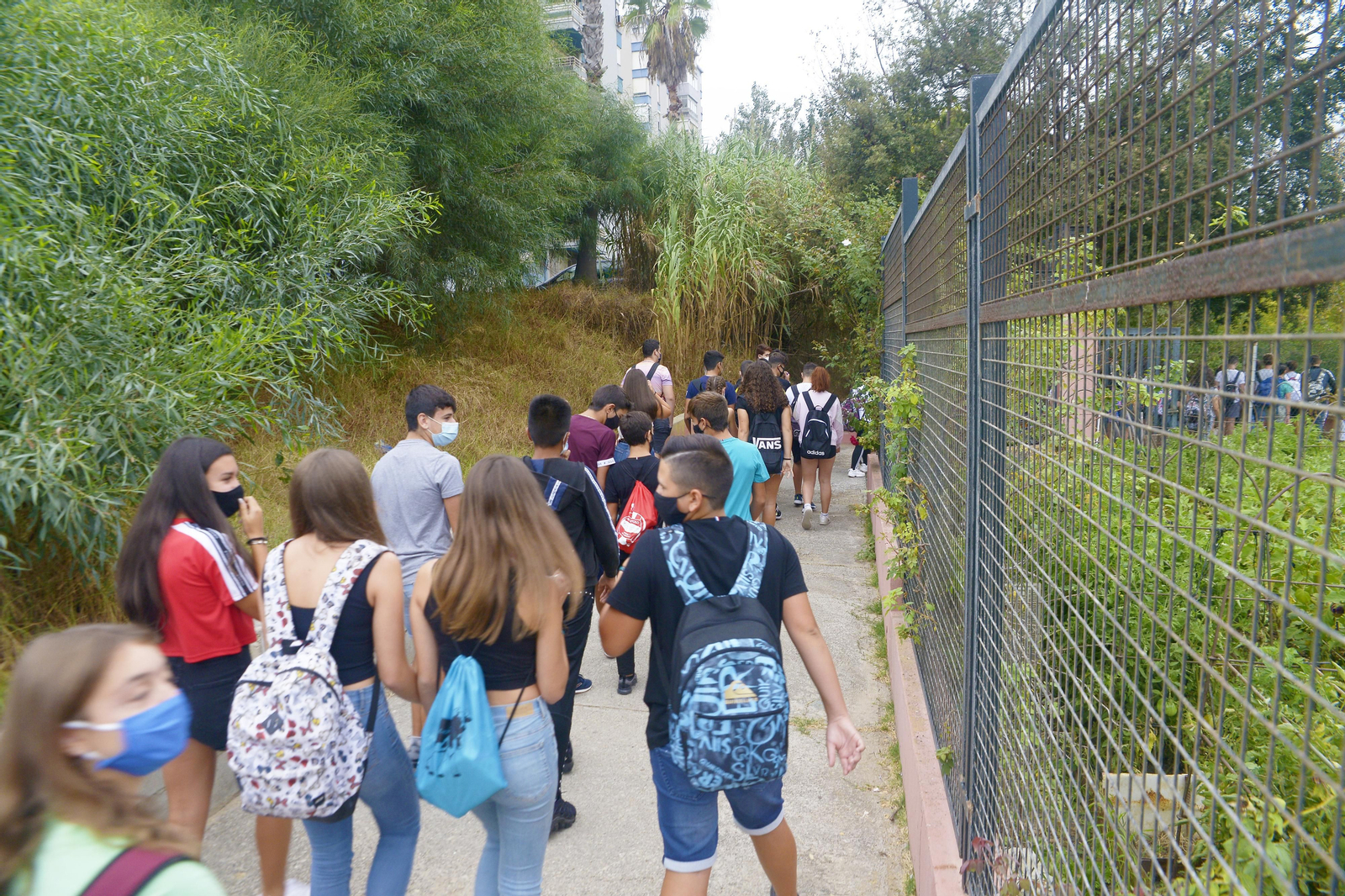 Fotos del primer dia de instituto en Algecrias