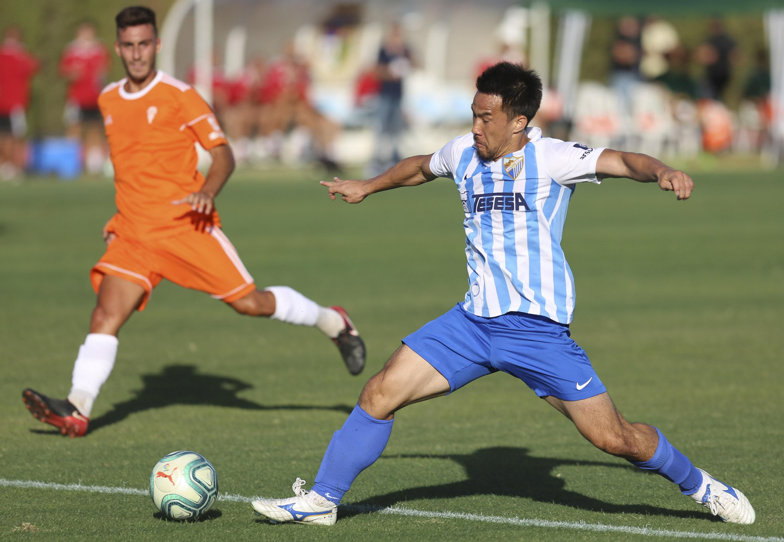 Shinji Okazaki, su fugaz paso por Málaga, en fotos