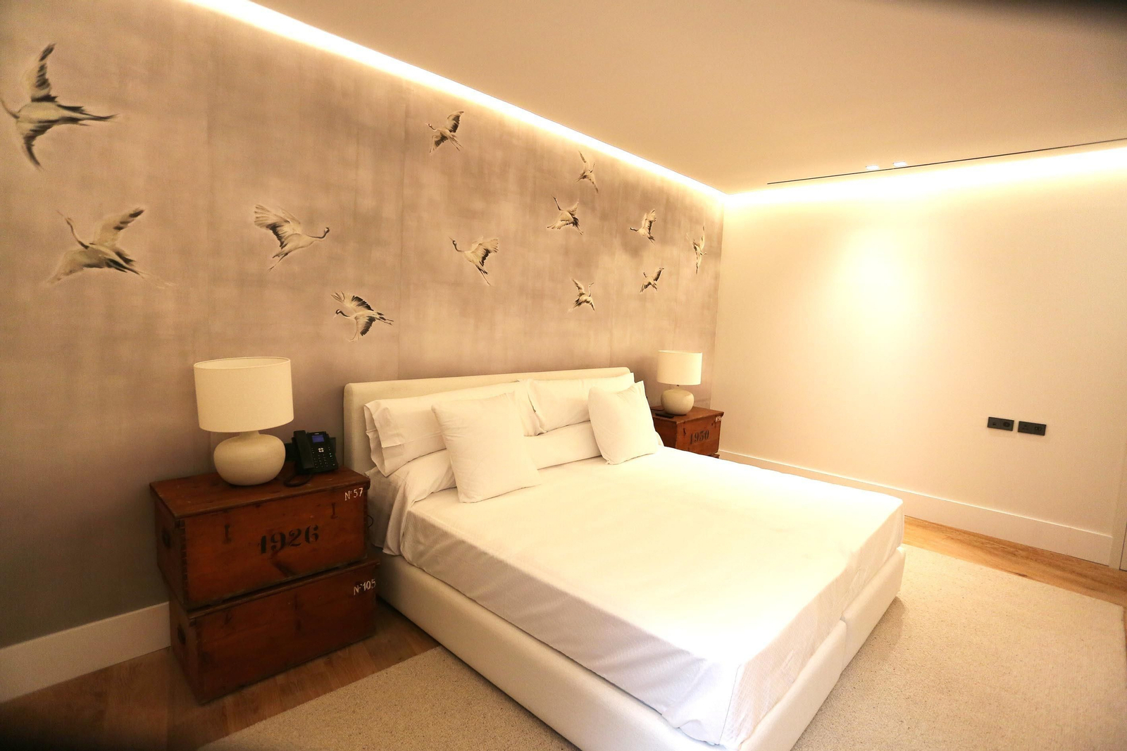 Una habitación de un hotel en el centro de Jerez.