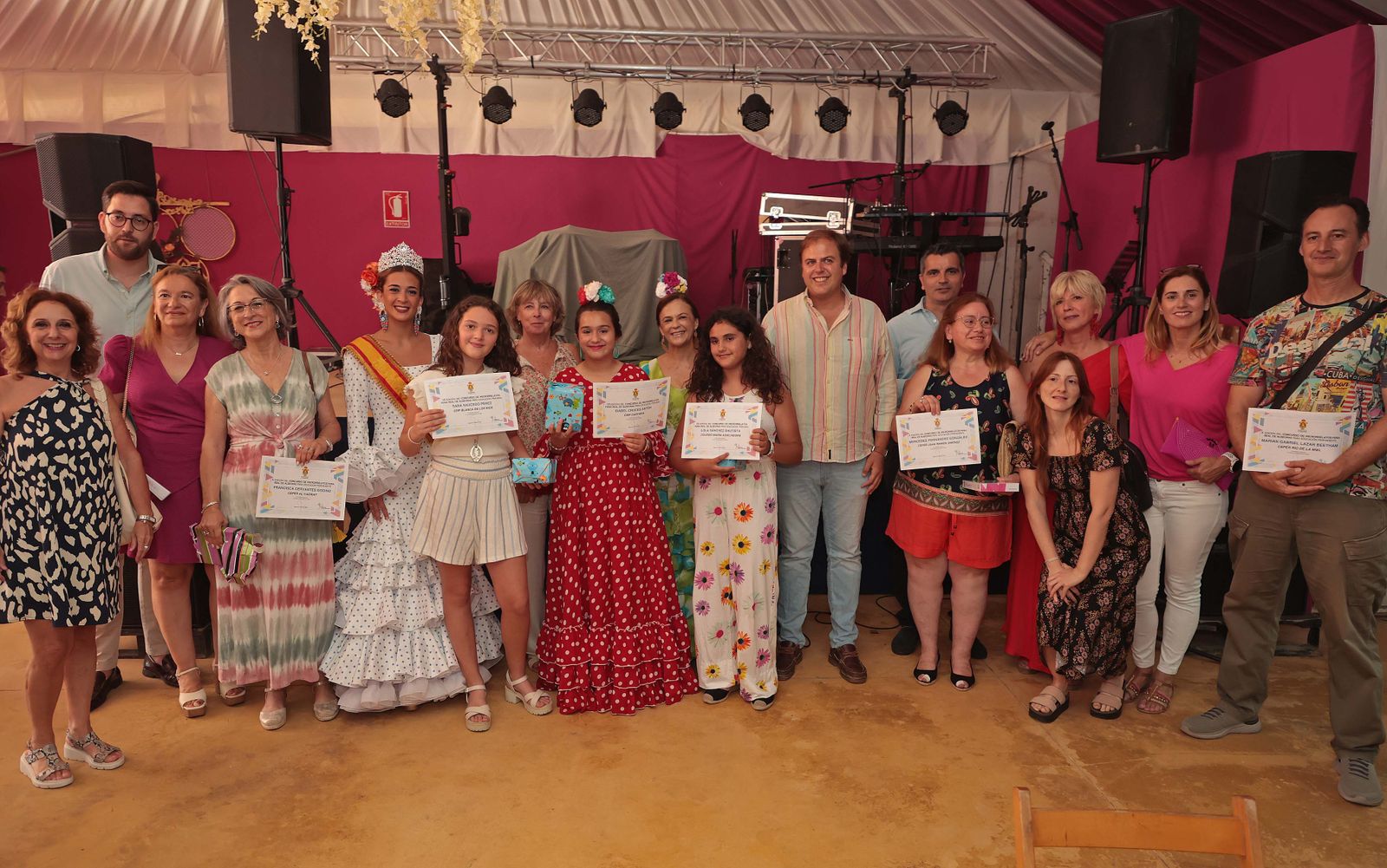 Fotos de los actos de entrega de premios en la caseta municipal de la Feria Real de Algeciras 2024