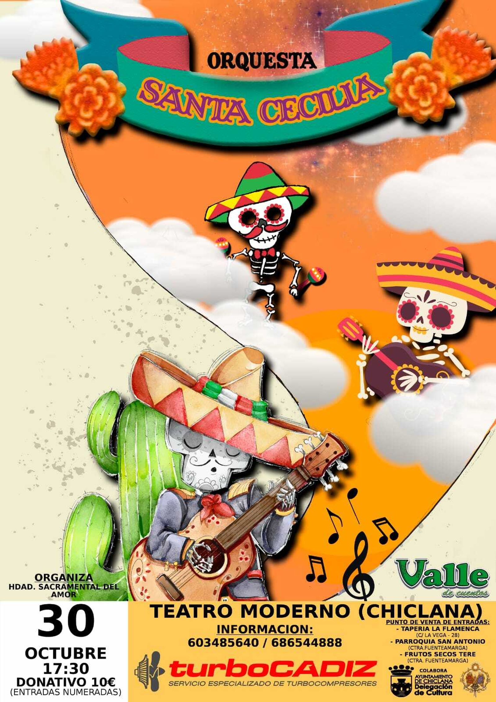 Cartel del musical que se ofrece el miércoles 30 en el Teatro Moderno.