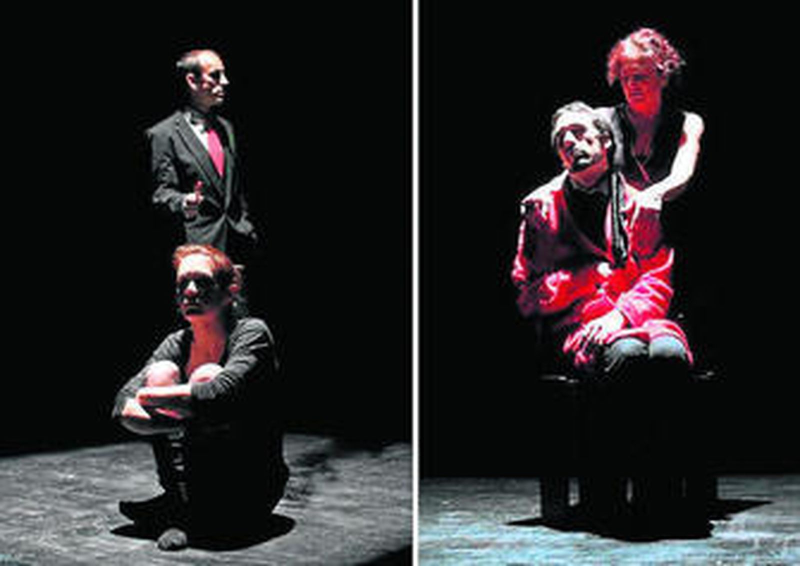 El Colectivo Fisión Escénica lleva a escena la obra 'Animales Feroces'.