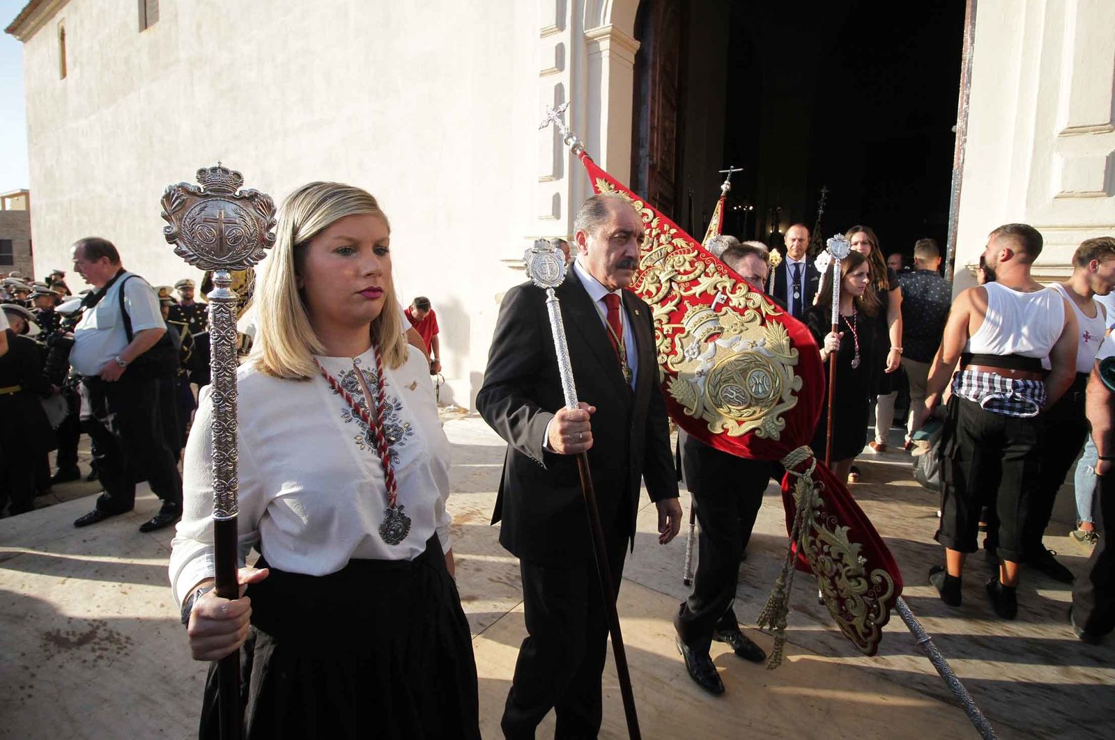 Imágenes del Señor de Pasión en la procesión del centenario de la hermandad