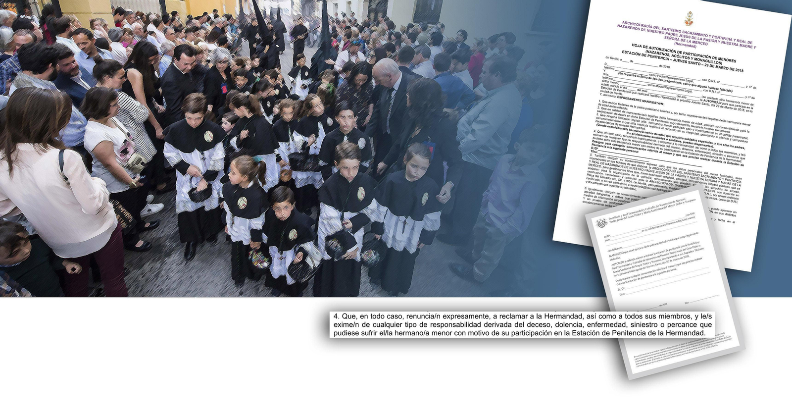 La protección de los menoresLas cofradías  se blindan  ante cualquier contingencia