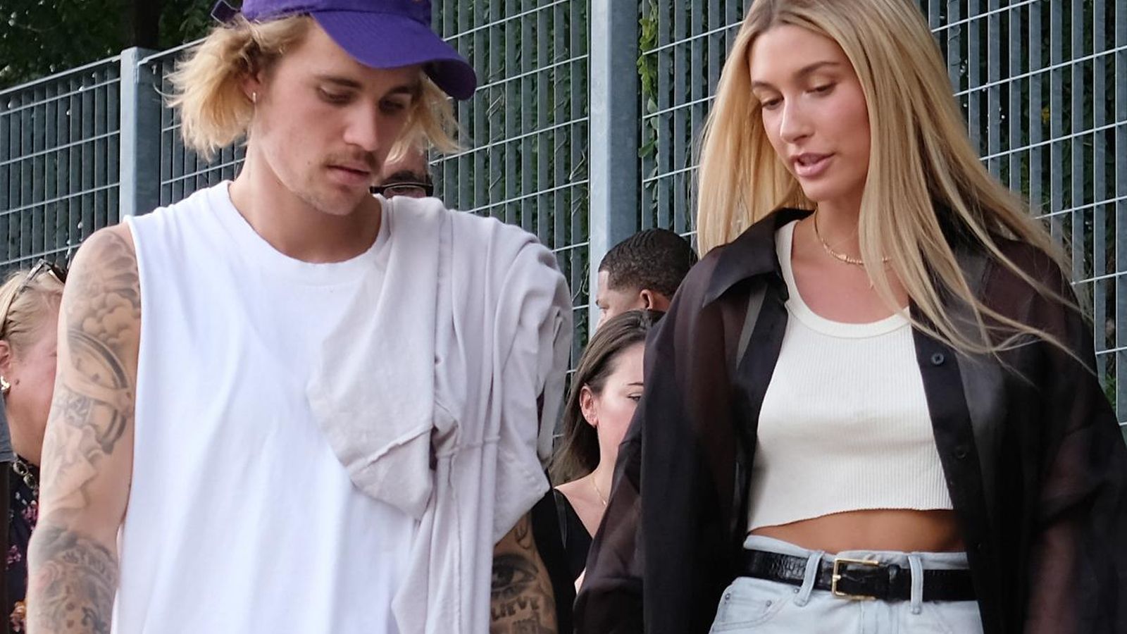 Bieber con su mujer, Hailey Baldwin.