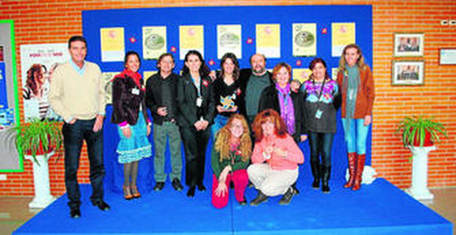 Participantes en la primera jornada del Festival de Cine en la Prisión Provincial.