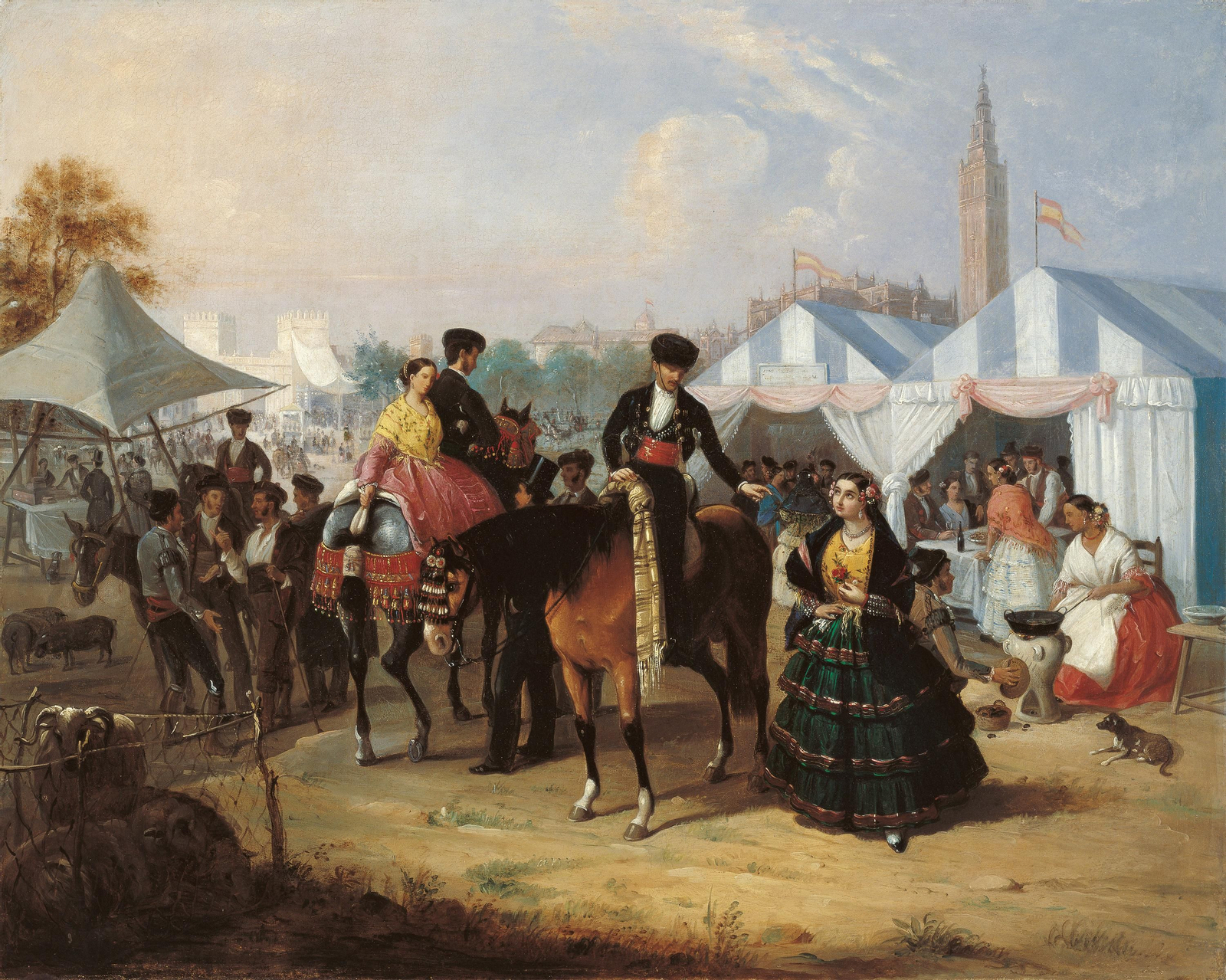 Estampas de la Feria de Sevilla del siglo XIX