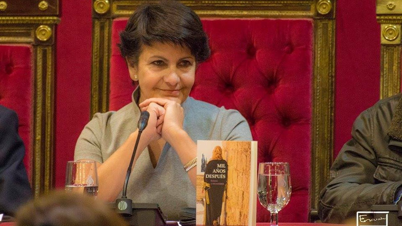 Durante la presentación de su libro ‘Mil años después’.