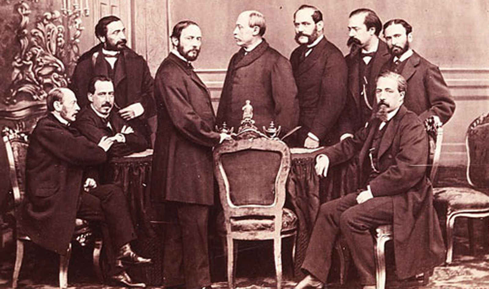 1868 hace 150 añosSerrano, Prim, Sagasta y Topete en el nuevo Gobierno