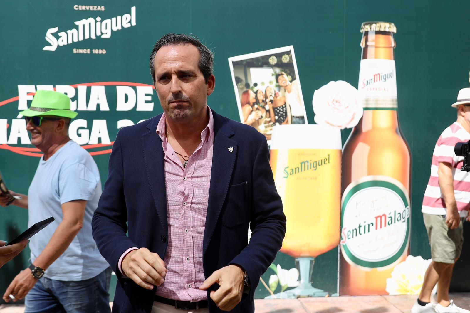 Kike Pérez, en la caseta San Miguel.
