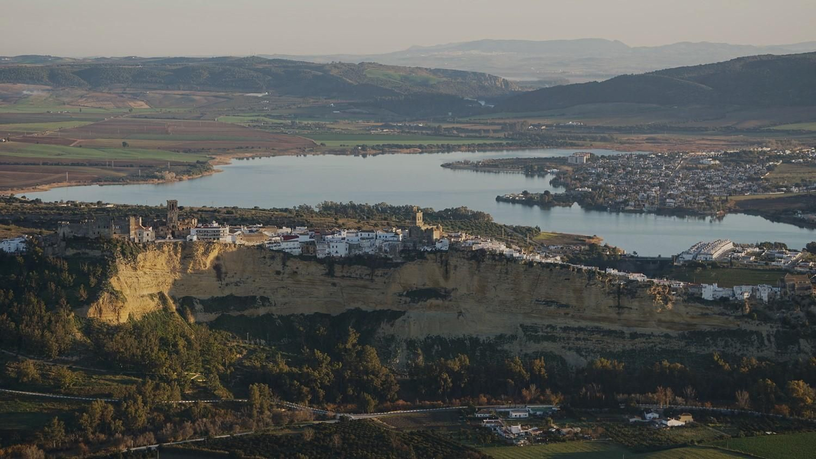 Vistas desde el vuelo en globo en Arcos