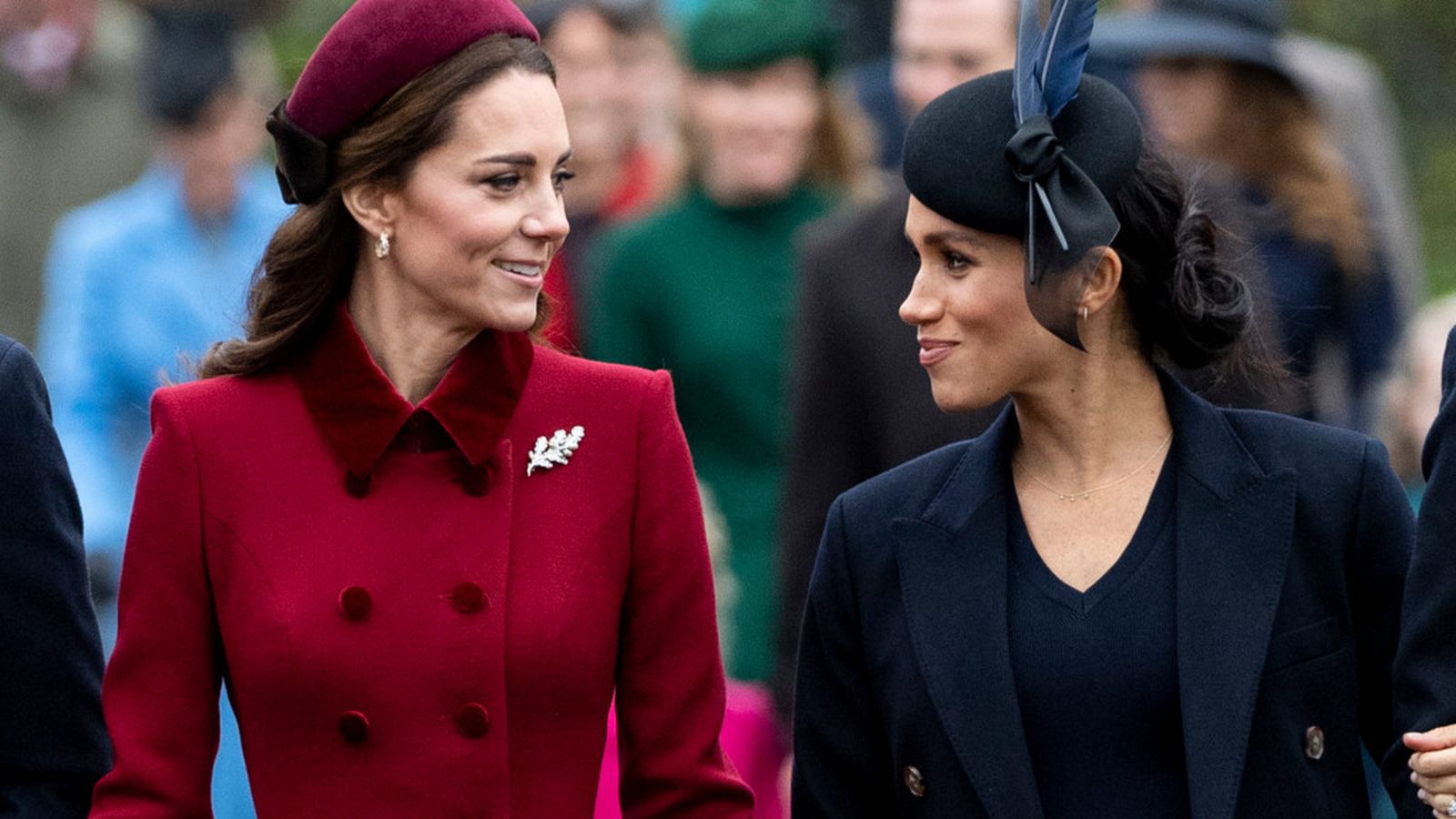 Catalina de Cambridge y Meghan de Sussex, en un acto oficial en 2019.