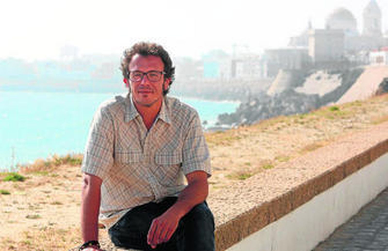 José María González, 'Kichi', durante un momento de la entrevista.