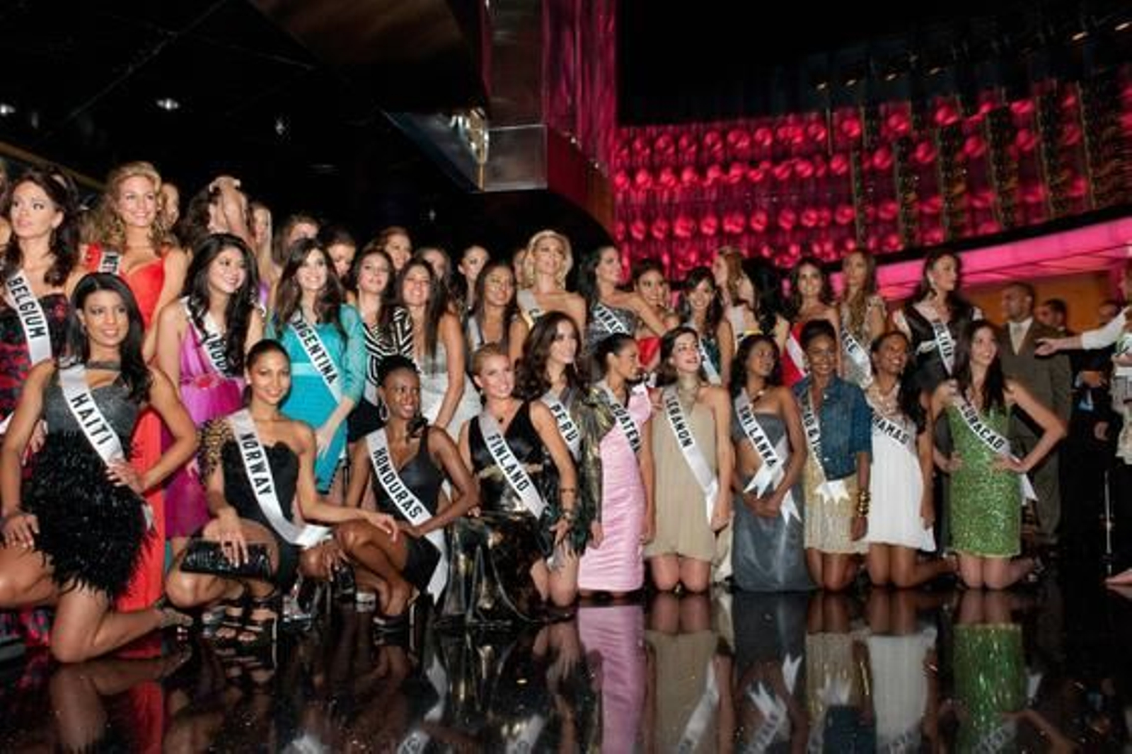 Algunas de las candidatas a Miss Universo 2010.

Foto: EFE