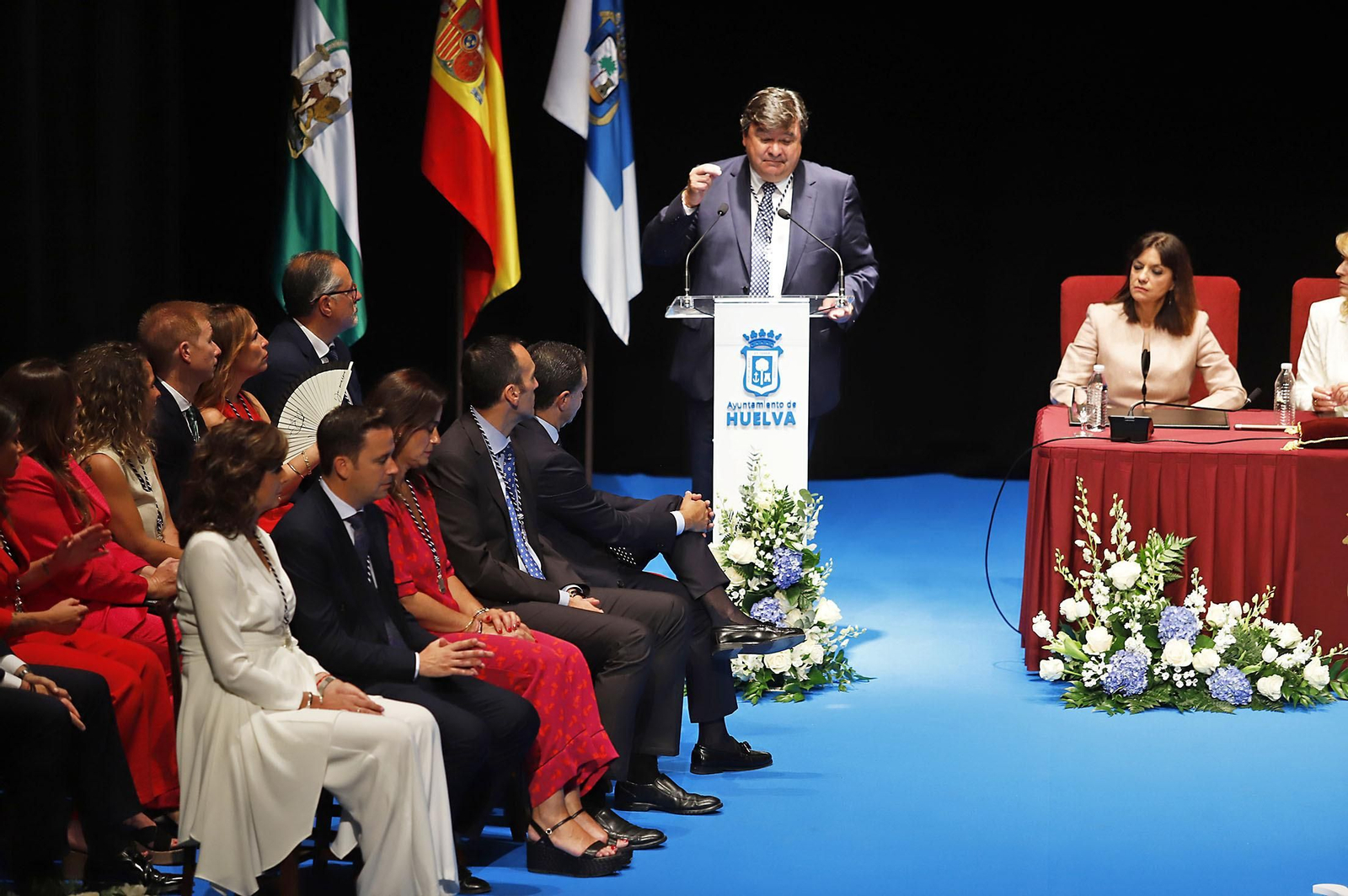 Imágenes de la toma de posesión de Pilar Miranda como alcaldesa de Huelva