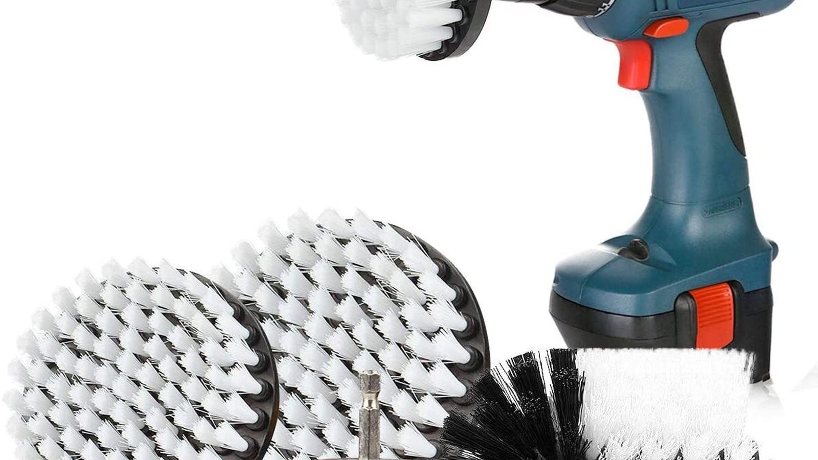 SAFETYON Cepillo de Taladro Eléctrico 4 Pieces Multifuncional Brocha para Limpiar Baño